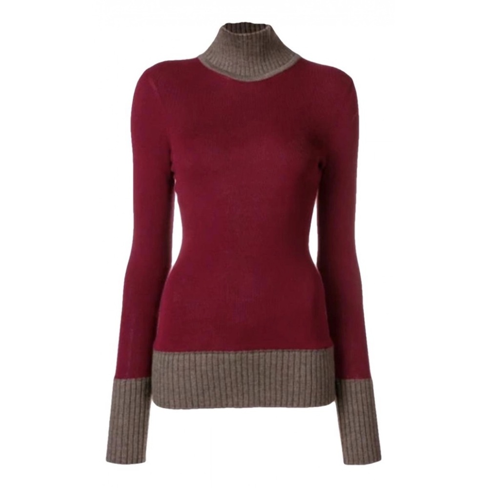 Victoria Beckham Elegant Two-Tone Women's Sweater